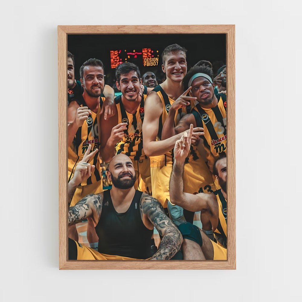 Poster Celebration Dorée – affiche Basketball (vue 4)